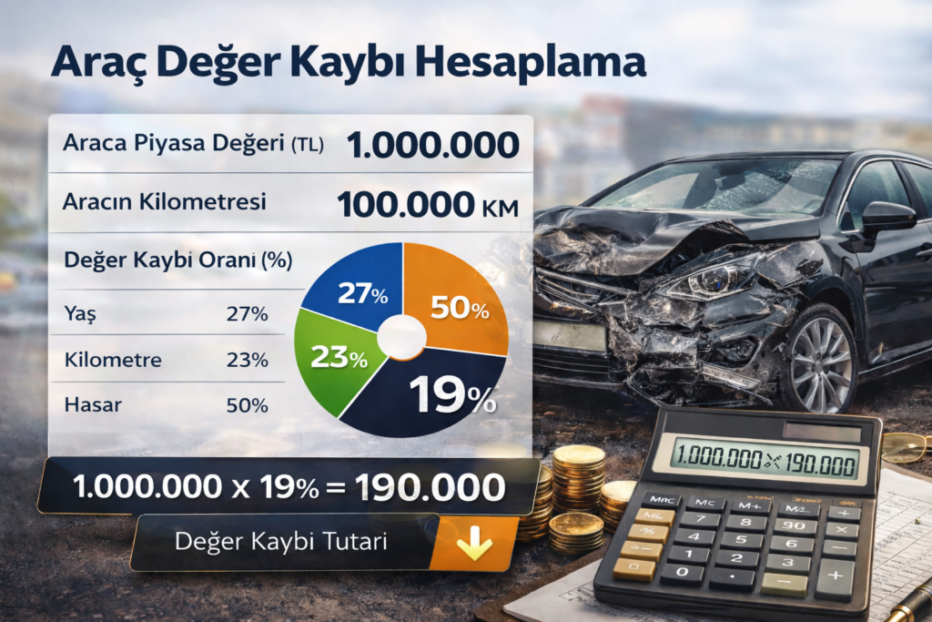 Araç Değer Kaybı Süreci siteye eklenecek